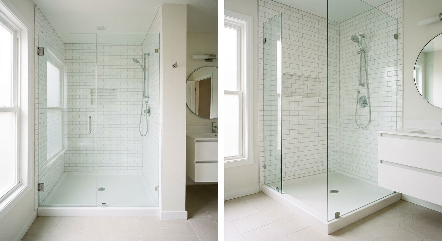 Tub-to-shower conversion