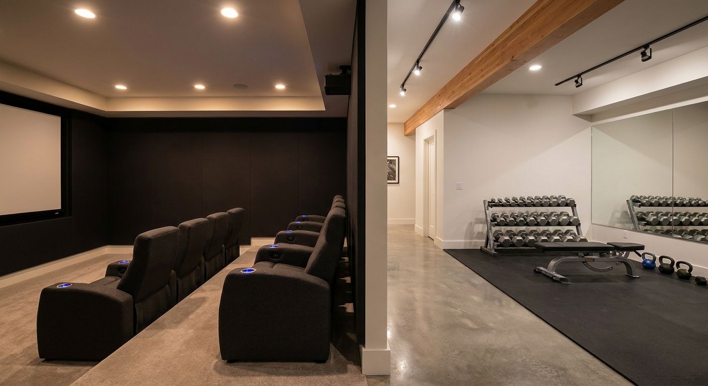 Home theater & gym build-out