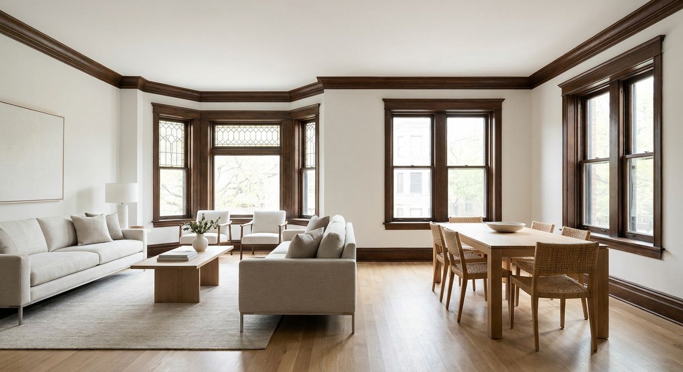 Full gut renovation of a vintage two-flat