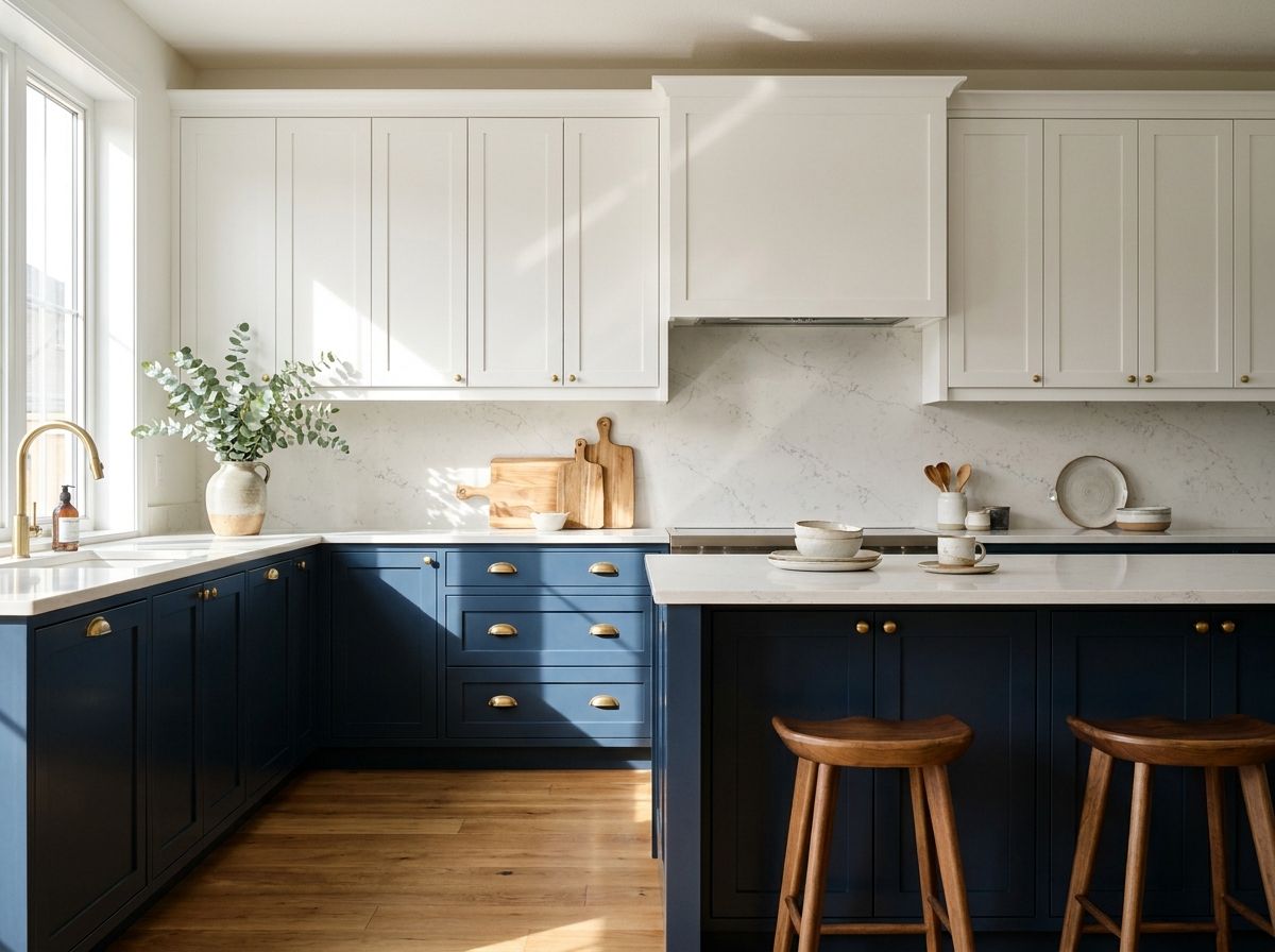 Two-tone shaker kitchen