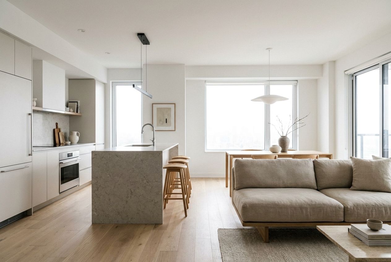 Open-concept condo conversion